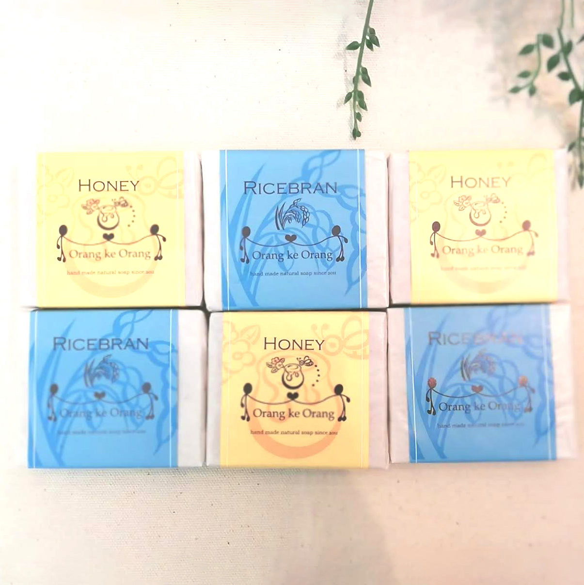 ●送料無料　ハニーとライスブラン　6個セット